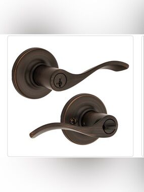 Kwikset balboa SmartKey Venetian bronze keyed entry door handle